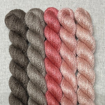 Flowering Quince - Sea Song Mini Skein Sets