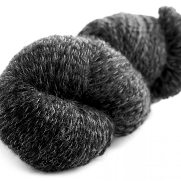 Charcoal Black-123 - Peruvian Tweed