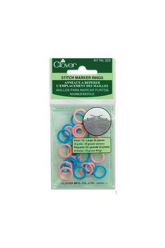 Ring Stitch Markers - Clover