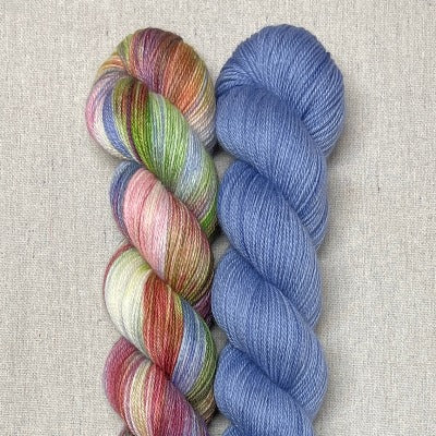 Ric Rac Rayon Yarn Garden Party, Blue Jean Baby - Ric Rac Shawl – The Fibre Studio at ...
