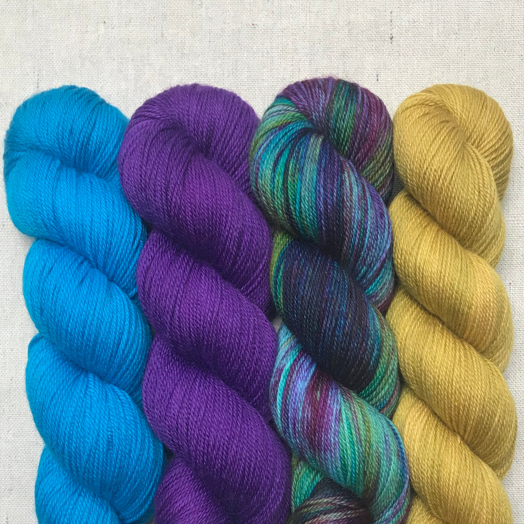 Panthers, emPower Purple, Peacock, Tobacco Road - Studio Smitten - 4-Color Kit