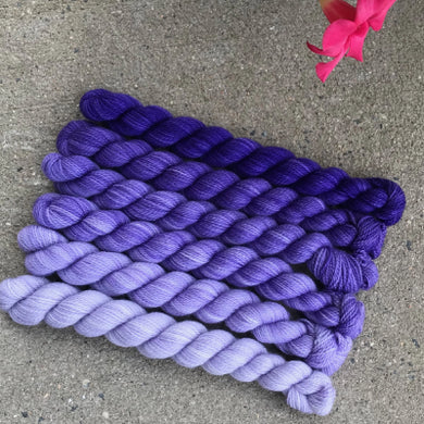Mini Skeins of Yarn PAINTBOX gradient yarn set CAPPUCCINO