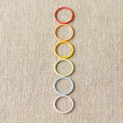 Colored Ring Stitch Markers - CocoKnits - Accessories