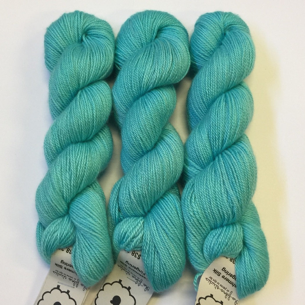 Turquoise - Cashmere Silk - Fingering